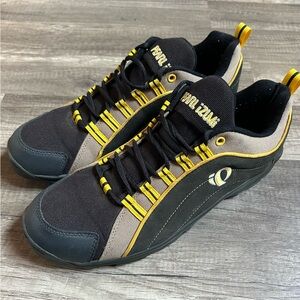 Pearl Izumi Men's Cycling Mountain Bike Shoes Black Yellow 5006 Size 11.5